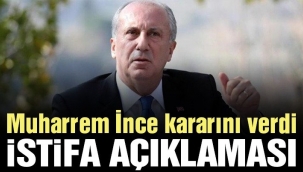 MUHARREM İNCE 'PARTİDE DEMOKRASİ KALMAMIŞ'