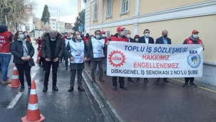 BAKIRKÖY BELEDİYESİNDE TOPLU İŞ SÖZLEŞMESİ EYLEMİNDE CHP LİLER ,CHPLİLERE KARŞI !!!