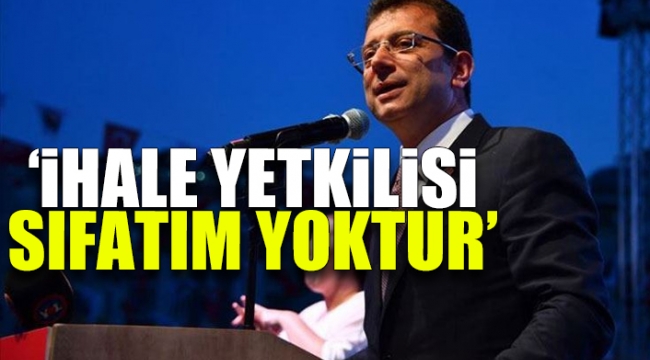 Ekrem İmamoğlu'ndan dezenfektan ihalesi hakkında ilk açıklama