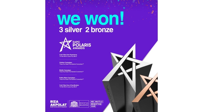 BEŞİKTAŞ BELEDİYESİ ÖDÜLE DOYMUYOR .....