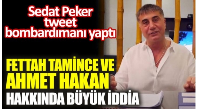 SEDAT PEKER DEN TWİT YAĞMURU !