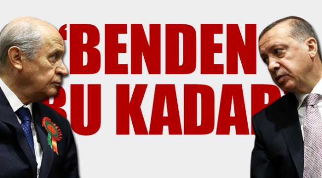 Devlet Bahçelinin Cumhur İttifakının bitirme planı...