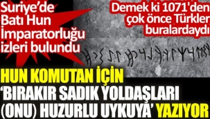 Suriyede Batı Hun İmparatorluğu izleri bulundu