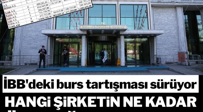 İBB'deki burs tartışması sürüyor…