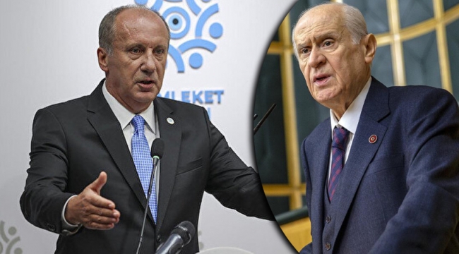 Muharrem İnce ile Devlet Bahçeli arasında görüşme