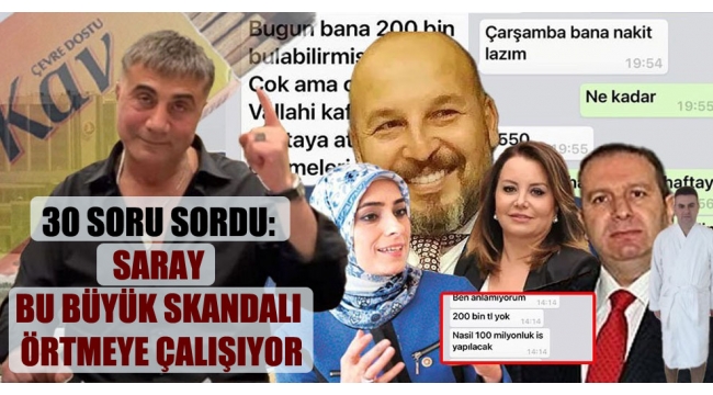 30 soru sordu: Saray bu büyük skandalı örtmeye çalışıyor
