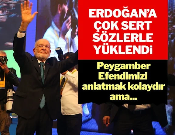 Karamollaoğlu'ndan Erdoğan'a: Peygamber Efendimizi anlatmak kolay, yazlık-kışlık saraylardan vazgeçmek zordur!