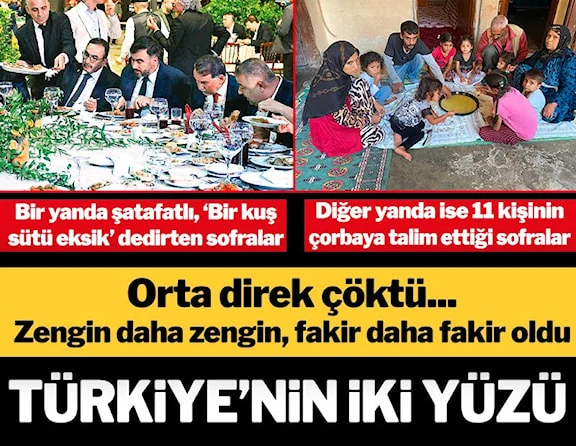 Türkiyenin ikiyüzü! Lezzet festivalini bırak gariban sofrasına bak