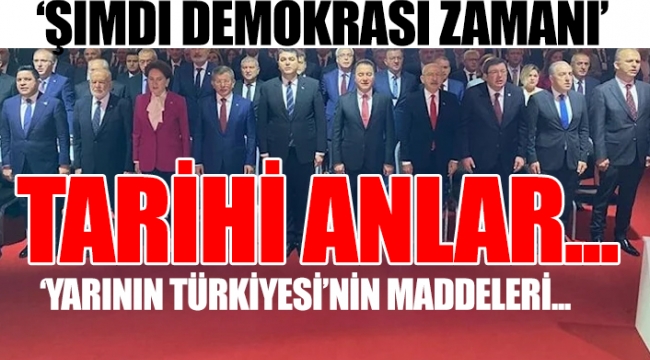 Altılı Masa Anayasa önerisini açıkladı