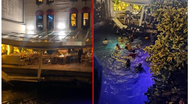 Bebek'te iskelesi çöken Danış restorandı Beşiktaş Belediyesi mühürlemiş! Mühür bozularak aykırı işlem yapılmış!