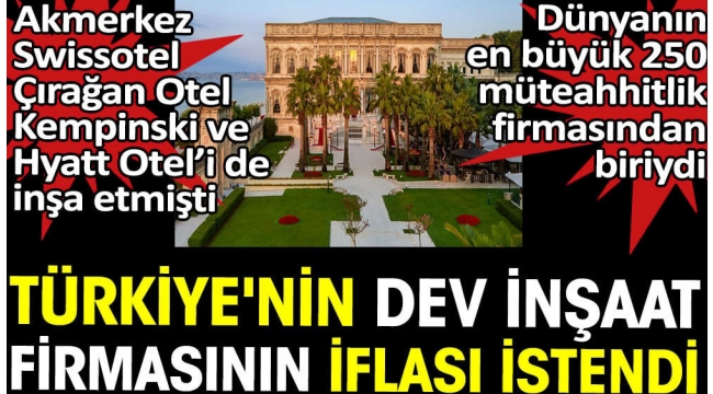 YÜKSEL İNŞAAT İFLASLA KARŞI KARŞIYA !