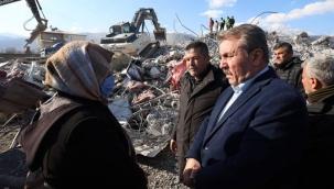4 ay önce imar affı teklifi veren Destici deprem bölgesini ziyaret etti: Devlet, vatandaşlarının yanında