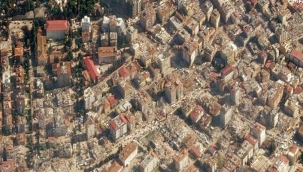 Depremin boyutu uydudan görüntülendi