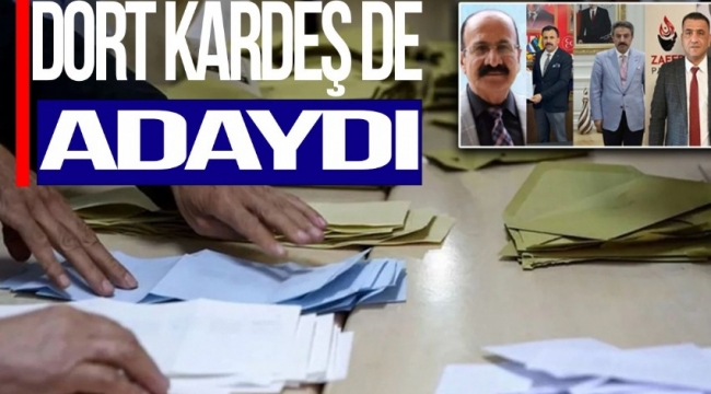 Dört kardeş, farklı siyasi partilerden milletvekili adayı olmuştu, sadece birinin yüzü güldü