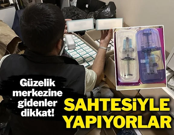 Güzellik merkezinden milyonlarca liralık sahte botoks malzemesi çıktı