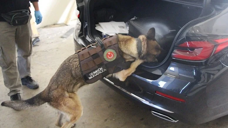 Türkiye'ye giriş yapan diplomatik araçta 54 kilo 912 gram kokain bulundu.