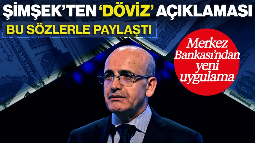 Kur Riskine Güvence! İşlemler Başlıyor: Mehmet Şimşek'ten Döviz Açıklaması