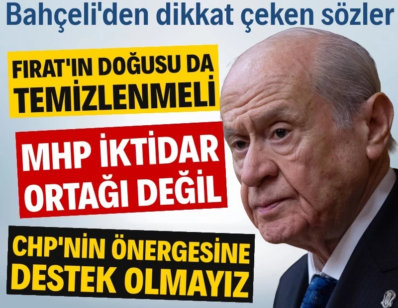Bahçeli: MHP iktidar ortağı değil