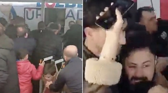 Bursa Büyükşehir Belediye Başkanı Mustafa Bozbey'e saldırı! Basın toplantısı sırasında panik anları kamerada...