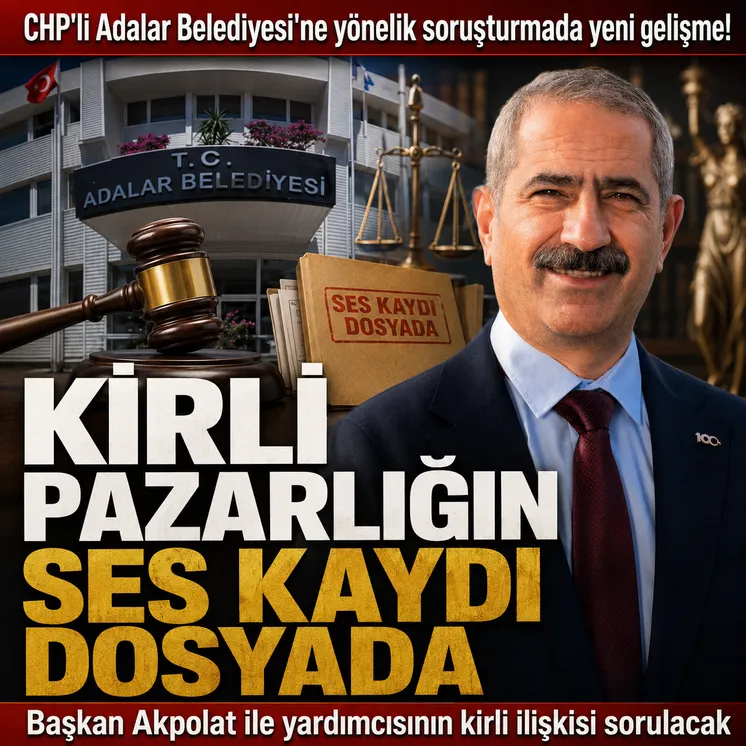 Adalar Belediye Başkanı Akpolat'ın rüşvet pazarlığı ses kayıtları dosyaya girdi