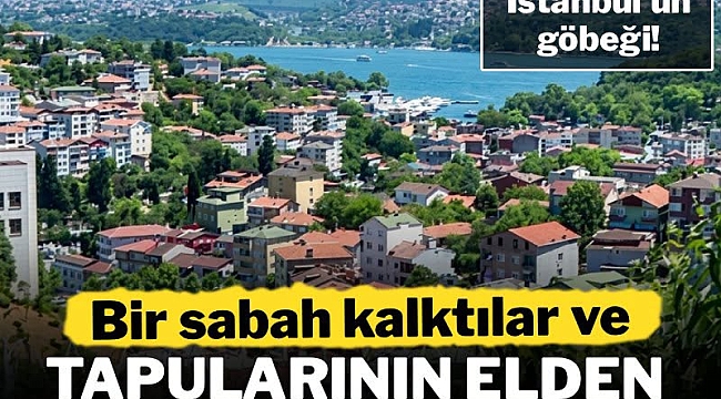 Bir sabah kalktılar ve tapularının elden gittiğini öğrendiler