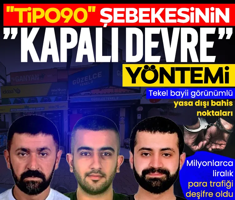 Tekel bayii görünümlü yasa dışı bahis noktaları! "TİPO90" şebekesinin "kapalı devre" yöntemi deşifre oldu