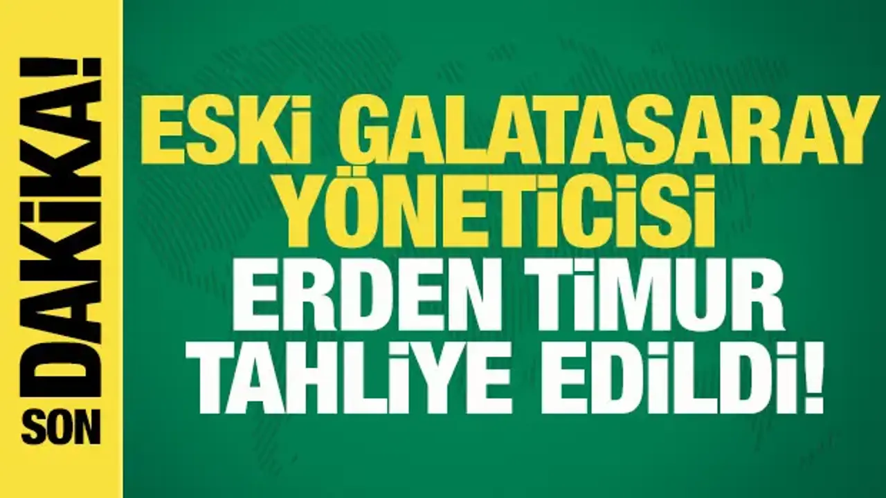 Erden Timur tahliye edildi