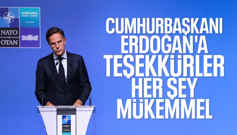 NATO Genel Sekreteri Rutte: Cumhurbaşkanı Erdoğan'a teşekkürler, her şey mükemmel