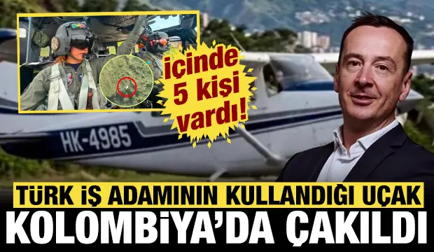 Türk iş insanının kullandığı uçak Kolombiya'da dağa çakıldı! İçinde 5 kişi vardı